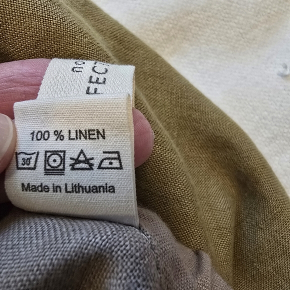 NPL Toledo Crop 100% Linen Pants Taupe M NWOT - Picture 6 of 12